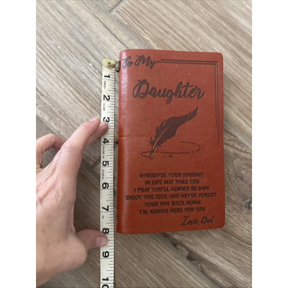 To‎ My Daughter /Wherever Your Journey/Love Dad Engraved Leather Journal